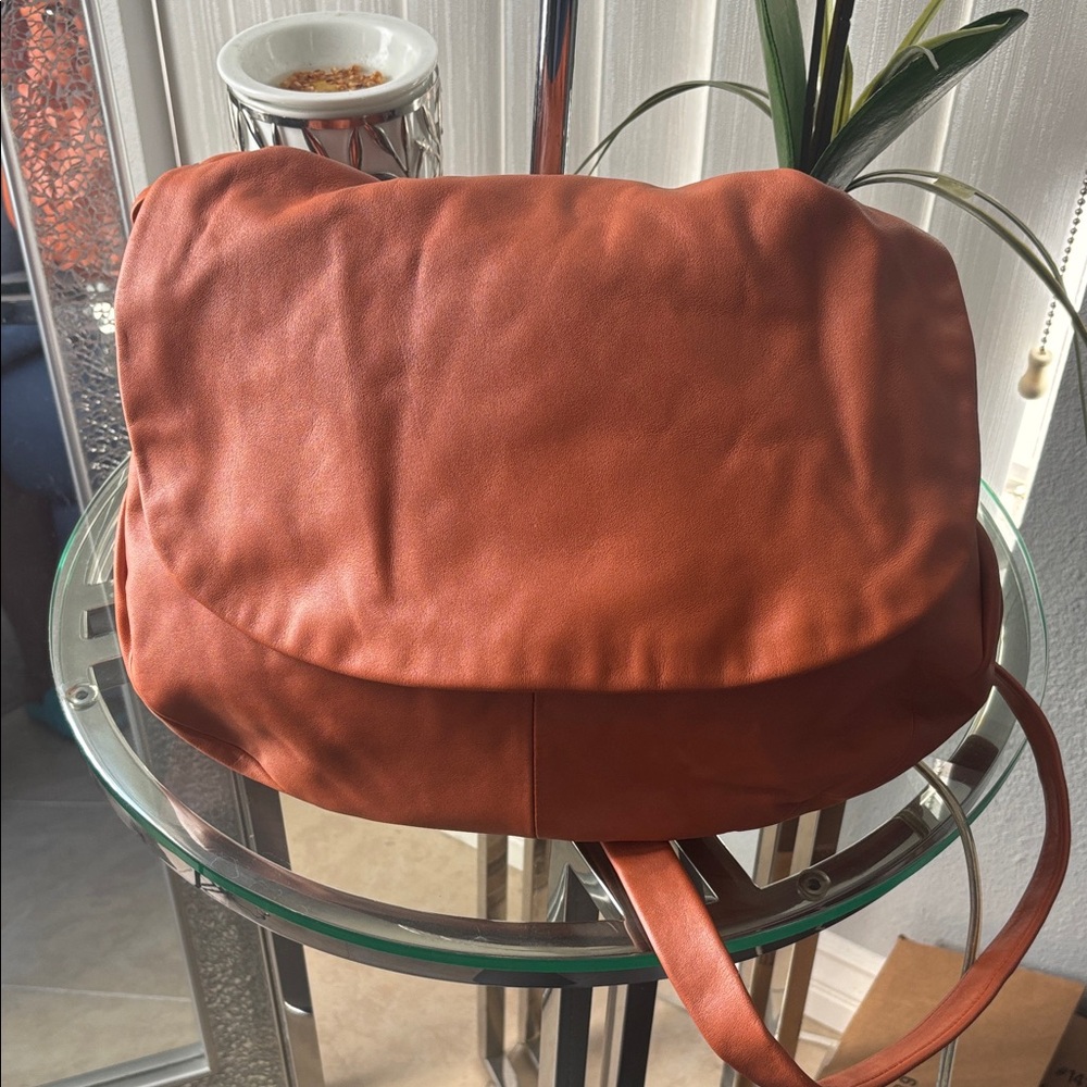 Chic Tan Leather Shoulder Bag by Coach